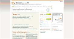 Desktop Screenshot of lifesciencesworld.com